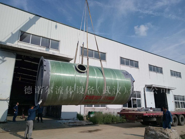江陵县熊河镇玻璃钢一体化预制泵站项目