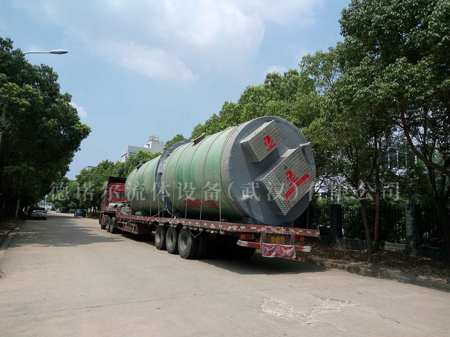 武汉东湖绿道玻璃钢一体化预制泵站项目